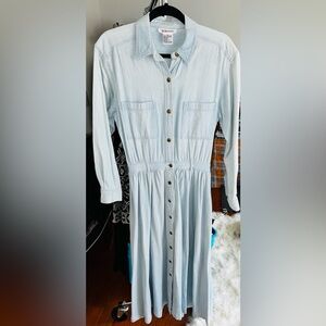 Vintage VTG Talbots long denim dress